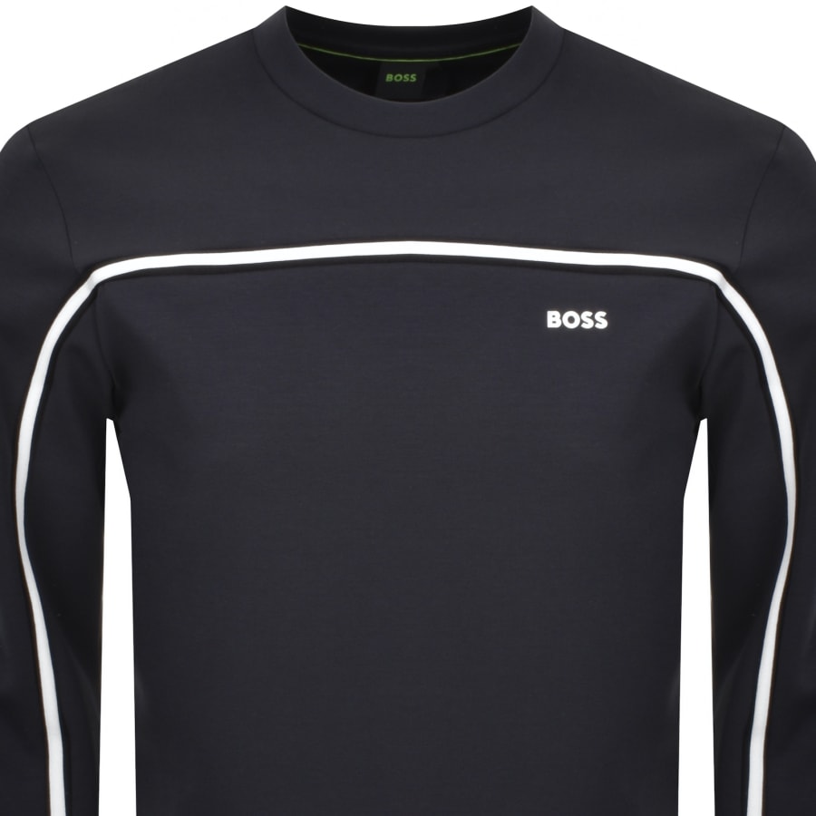 Boss salbo sweatshirt navy hotsell